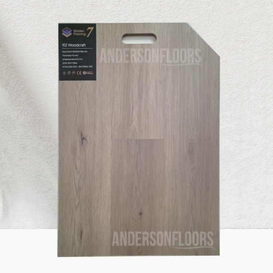 Woden Flooring Garnet Collection 7mm SPC Vinyl - 102 Woodcraft Woden Flooring Garnet Collection 7mm SPC Vinyl - 102 Woodcraft